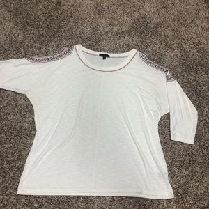 Super cute cut out shoulder tee from Lane Bryant